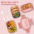 Miniatyrbilde 4 av 5: Bento Box Vuxen Lunchbox. 1900ml 3-lags matlådebehållare