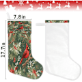 Miniatyrbild 6 av 7: Juldesign Dekor Weihnachtsstrumpa Presenthållare Semester Xmas Strumpor Sockor för Familj Dekoration Hängande Ornament Fest, 45 x 19,8