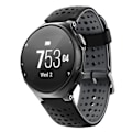 Miniatyrbillede 3 af 4: For Garmin Forerunner 220 To-farvet silikone urrem ZQB Black Grey