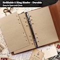 Miniatyrbild 3 av 5: Vintage Påfyllningsbar Journal - Premium Läder Traveler Notebook