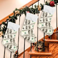 Miniatyrbild 4 av 7: Julklapp, personliga julklappsstrumpor set om 2 dollar 18 tum julstrumpor hängande prydnad spis för träddekoration  17.