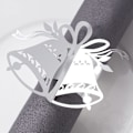 Miniatyrbillede 1 af 5: 50 stk. Engangs Jingle Bell Servietringe i Papir, Ringe til Bordet