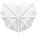 Miniatyrbillede 1 af 5: Hjerte silikoneform, 7-tommer diamant geometrisk hjerte