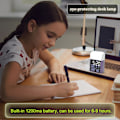 Miniatyrbillede 5 af 6: Digitalt vækkeur, solopgangs vækkeur til børns soveværelse, 9 farver natlys, bordlampe til læsning, øjenbeskyttende bordlampe, stor temperatur,
