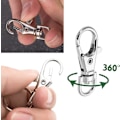 Miniatyrbilde 5 av 5: 60 stk Nøkkelringer Nøkkelringklemme i metall - for håndverk og smykkeproduksjon