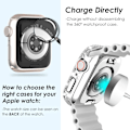 Miniatyrbilde 6 av 6: 2 i 1 Bling vanntett etui for iWatch Series 6
