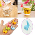 Miniatyrbilde 2 av 5: Søt snegleformet teposeholder - 10 stk Candy Colors sett