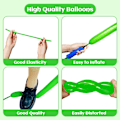 Miniatyrbilde 3 av 5: 260 lange ballonger for ballongdyr, 100 stk vridbare ballonger for