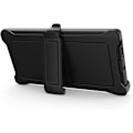 Miniatyrbillede 4 af 5: Defender Cover Kompatibel med Galaxy S24 Ultra Cover (Iludes Hylster Klips Støttefod) Sort Sort