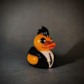 Miniatyrbillede 5 af 7: Gummiænder, Goth𝐒𝐚𝐭𝐚𝐧𝐢𝐜Duck, Gothic𝐂𝐲𝐛𝐞𝐫𝐩𝐮𝐧𝐤 Ænder, Gothic 𝐒𝐚𝐭𝐚𝐧 And Resin Statue, Nyhed Rock And Dekorationer G og Y