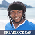 Miniatyrbilde 4 av 5: 3-delt satengfôret Dread Loc Cap Lang Flettet Cap Elastisk Dreadlock