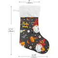Miniatyrbillede 3 af 7: Jule-Strømpe, Personlige Jule-Strømper 2-pak Halloween Dværg Tomte Græskar 45,7 cm Jule-Strømper Hængende Ornament Pejs til Træ