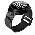 Miniatyrbillede 4 af 5: For Garmin Forerunner 735xt Krog og løkke Fastgørelse Nylon Urrem HFM Black