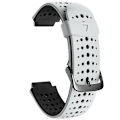Miniatyrbillede 1 af 4: For Garmin Forerunner 220 To-farvet silikone urrem ZQB White Black