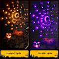 Miniatyrbillede 5 af 7: Spider Web Lights - 4FT Diameter 70 LED med Sort Edderkop, Vandtætte Net Lights, Fjernbetjening, 8 Tilstande Cobweb til Hus Have Indendørs Udendørs