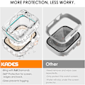 Miniatyrbilde 3 av 6: 2 i 1 Bling vanntett etui for iWatch Series 6