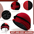 Miniatyrbild 4 av 5: 4 delar turban för män Twist Head Wraps för män Stretch