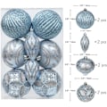 Miniatyrbild 5 av 5: Julgranskulor 3,9\" Shatterproof Julgransdekorationer Set Ljus
