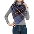 Miniatyrbild 2 av 5: Varm dam filt halsduk oversized tofs tartan wrap sjal rutig mysig rutig