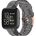 Miniatyrbillede 1 af 5: Passer til Fitbit Versa 2 ur, dame og herre, vævet nylon, justerbar