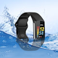 Miniatyrbillede 5 af 5: Sorte erstatningsremme, der er kompatible med Fitbit Charge 5-uret