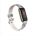 Miniatyrbillede 1 af 4: For Fitbit Luxe Special Edition Trykt Silikone Urrem RET Black Leopard
