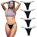 Miniatyrbild 1 av 5: Bomull G-string stringtrosor för kvinnor T-back G-string underkläder