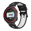 Miniatyrbillede 1 af 5: For Garmin Forerunner 220 To-farvet silikone urrem ZQB Black-White