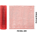 Miniatyrbillede 2 af 5: Deco Mesh 10 tommer x 30 fod, rød mere bredde metallisk folie mesh stof, jul