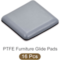 Miniatyrbilde 5 av 5: PTFE Møbelglidere (1 3/8 tommer) 16 stk, Kvadratiske selvklebende gulvbeskyttelsespute - for møbler tepper 1 3/8 tommer 1 3/8 tommer