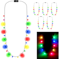 Miniatyrbilde 1 av 4: Lysende LED julelys-kjede - 10 minipærer / 4 farger