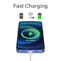 Miniatyrbilde 2 av 5: USB C til Lightning-kabel 10Ft 2Pack. Iphone hurtiglader