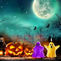 Miniatyrbillede 5 af 5: Forme, 2 stk 3D Stor Halloween Spøgelsesform