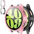 Miniatyrbilde 1 av 5: [2-pakning myke deksler kompatible med Galaxy Watch 6 40 mm skjermbeskytterdeksel, blank overflate fullt beskyttende skjermdeksel for Watch 6 40 mm