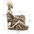 Miniatyrbillede 7 af 8: Kranium Nøgleholder Skelet Nøgleholder Makeup Penselholder Hjemmekontor Skrivebordsartikler Organizer Tilbehør Design-1 Design-1