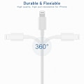 Miniatyrbild 5 av 5: USB C till Lightning-kabel [Apple Mfi-certifierad] 4-pack 6 fot