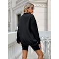Miniatyrbillede 5 af 5: Dame Varm Sweatshirt med Lommer - Casual Pullover Toppe - L