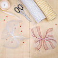 Miniatyrbillede 4 af 5: Deco Mesh Bånd, 10 tommer x 30 fod Hver rulle Metallic Foil Mesh Bånd til