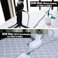 Miniatyrbilde 5 av 5: USB C til USB C-kabel, 60W 3-pak hurtiglading kabler 6 Ft Qc
