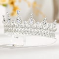 Miniatyrbillede 4 af 5: Tiaraer og krone til kvinder barokke vintage kroner prinsesse bryllupskrone til