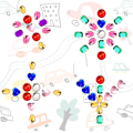 Miniatyrbild 5 av 5: 1 Juveler för hantverk Assorterade färgglada platta bakre hjärtformade juveler - Akryl strass för hantverk