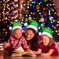 Miniatyrbild 4 av 5: 12 st hattar jul tomteluvor i filttyg för semester julfesttillbehör