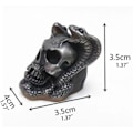 Miniatyrbild 2 av 5: Mini Cobra Skull Form Fondantkaka Choklad