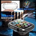 Miniatyrbild 2 av 5: Skärmskydd för Apple Watch-fodral 45mm 41mm 44mm 40mm 42mm Tillbehör All-around Tpu Bumper Cover Series 7 8 4 6 Se 5 3 Transparent 42MM Series 1 2 3