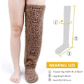 Miniatyrbillede 2 af 5: Over Knee High Fuzzy Socks - Plysj Slipper Strømper