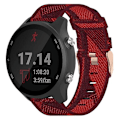 Miniatyrbillede 1 af 5: For Garmin Forerunner 245 Music 20mm Nylon Flettet Rem Red