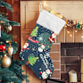 Miniatyrbillede 1 af 7: Jule-Strømpe, Personlige Jule-Strømper 2-pakning Juletræer Julemand 45,7 cm Jule-Strømper Hængende Ornament Pejs til Ba