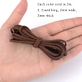 Miniatyrbillede 3 af 5: Læder Snor Ruskind Snor - 4 Stykker i 4 Farver