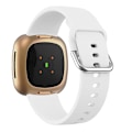Miniatyrbillede 4 af 5: For Fitbit Versa 3 Silikonurrem SWT White