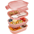Miniatyrbilde 1 av 5: Bento Box Vuxen Lunchbox. 1900ml 3-lags matlådebehållare
